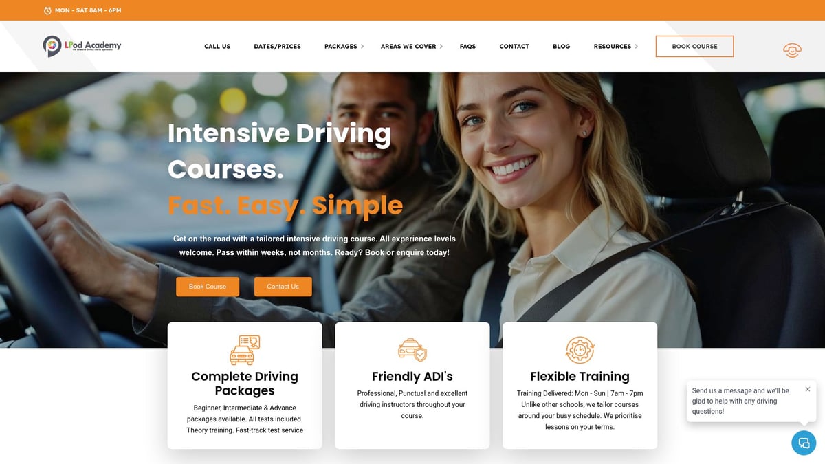 Driving Lesson Crash Course Cost Guide for Beginners 2025 - LPOD Academy: Intensive Driving Courses Across the UK