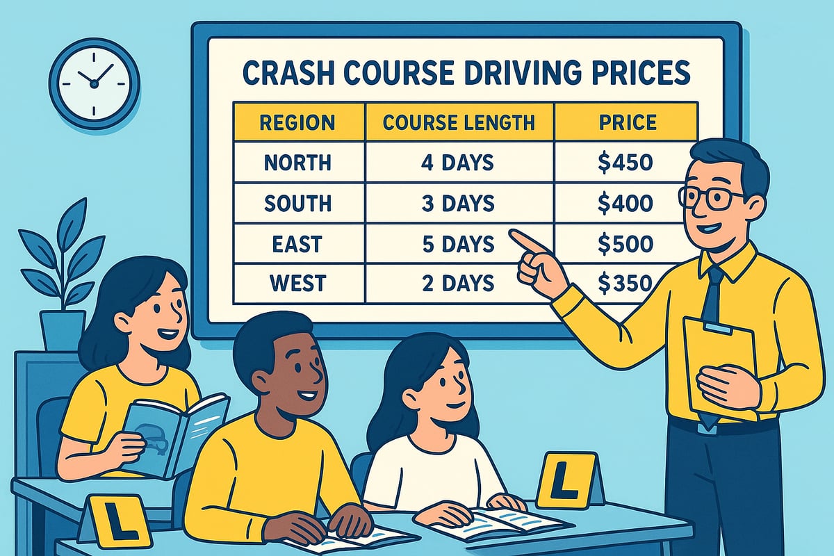 Crash Course Driving Prices in 2025: What to Expect