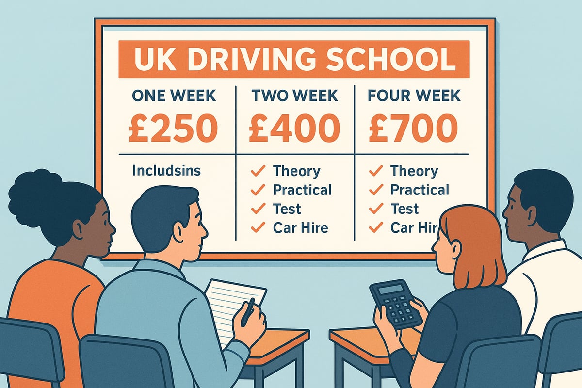 Driving Lesson Crash Course Cost Breakdown (2025)